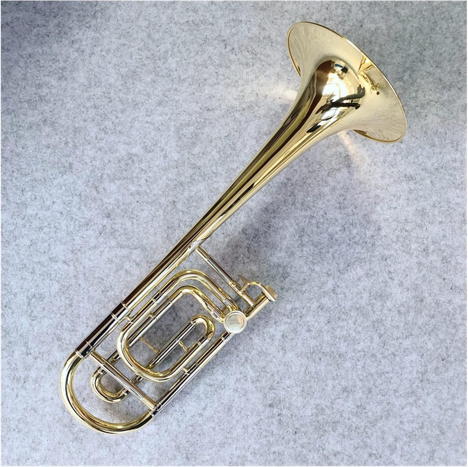 FLFL Student Trombone Bb-F# Tune Tenor Trombone Gold Lacquer Bb Trombone Musical Instrument