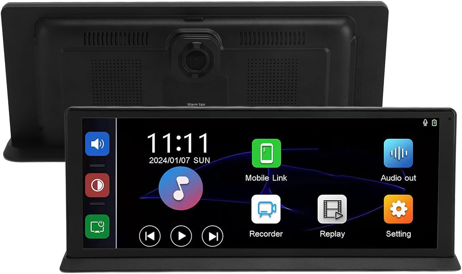 10.26inch Car Stereo Radio with Backup Camera, Touchscreen Multimedia Car Audio Support Mirror Link, Bluetooth Caller ID,FM MP3 MP4 USB Subwoofer
