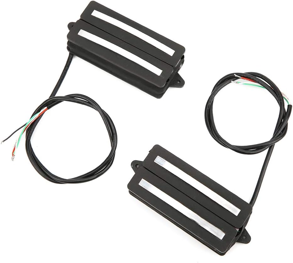 Dual Rail Electric Guitar Pickups, 7 - String, 5 Core Wire, Musical Instrument Accessories - Hand - Wound Design, High Bass Response, Easy Installation for Various Guitars