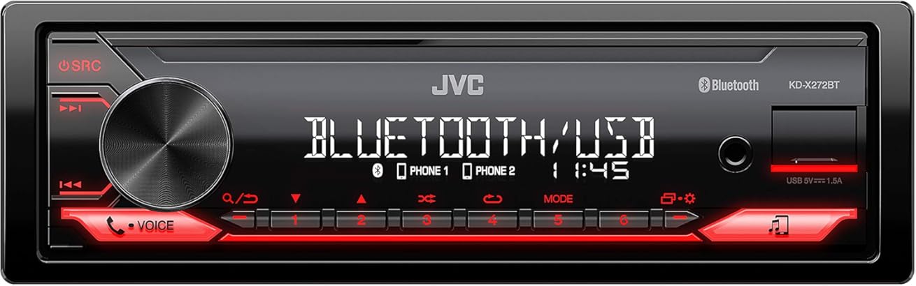 JVC KDX272BT JVC MECHLESS Remote Bluetooth EQ SPOTIFY