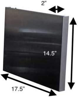 RiversEdge Products Folding Workstation, Stainless Steel, Wall Mounted Shelf, 17