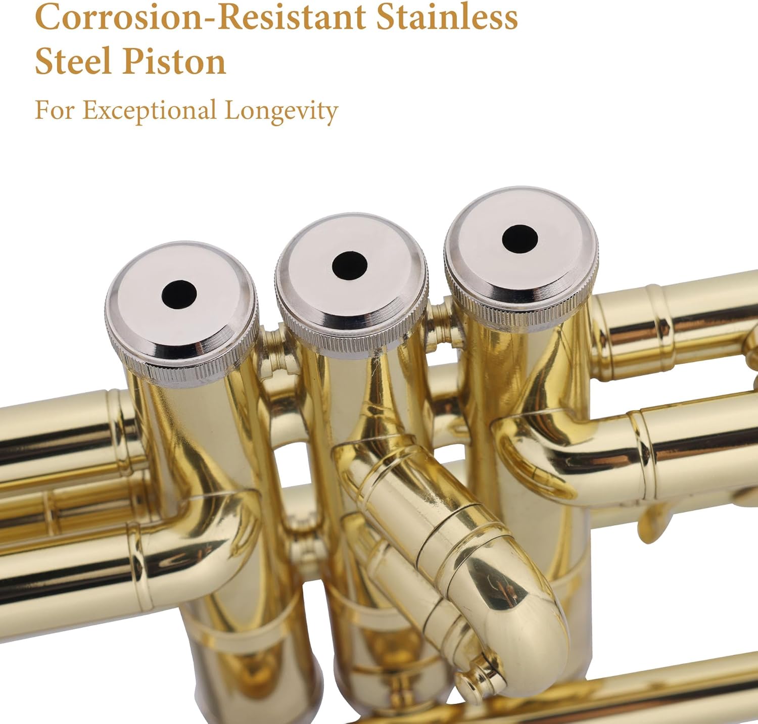 Aileen Lexington Standard Gold Bb Student Model Trumpet Includes Hard Case, Cleaning Rod and Cloth, Gloves