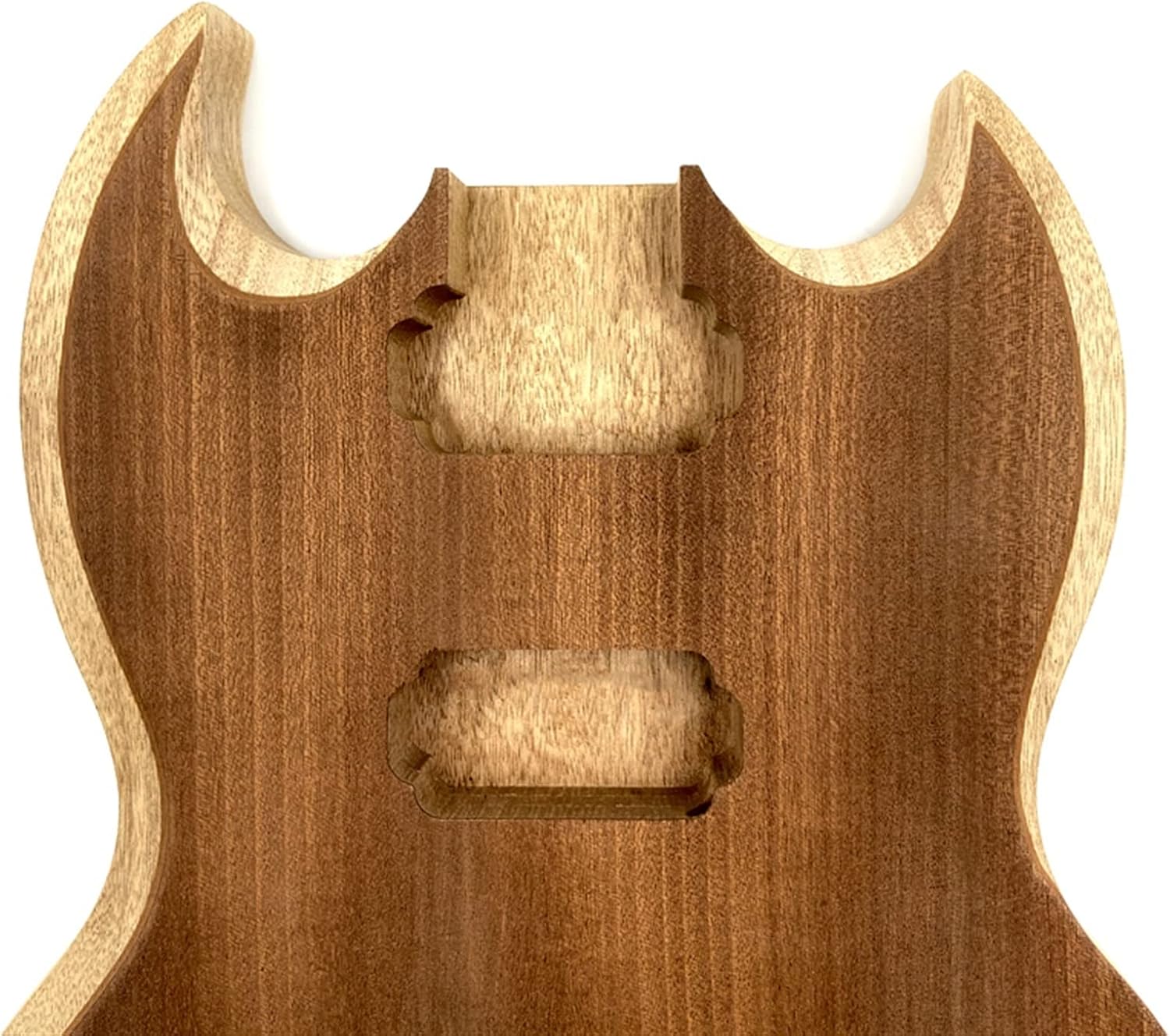FLFL 1 Set 2 Dual-Coil Pickups Unfinished DIY Mahogany Body for SG Electric Guitar Body and Neck Unfinished Guitar Kit
