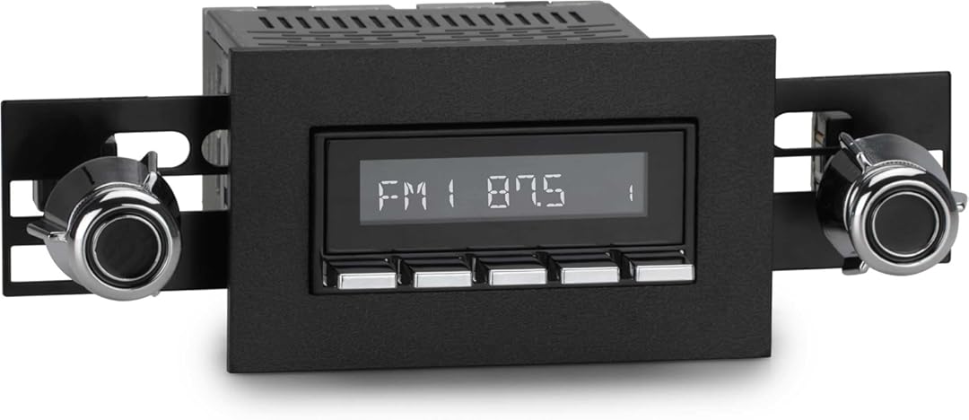 RetroRadio Compatible with 1985-86 Ford F-Series Trucks Features Include Bluetooth, USB, AM/FM HBC-M2-228-55P-75PF1