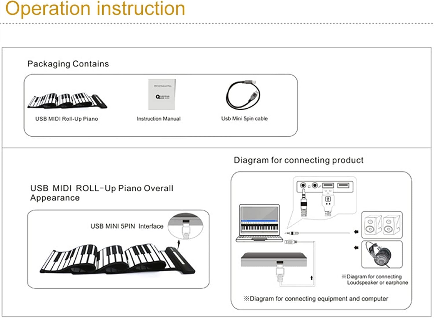 FLFL Electronic Folding Piano 61 Keys Flexible Piano USB MIDI Electronic Keyboard Hand Roll Piano Keyboard Electronic Organ