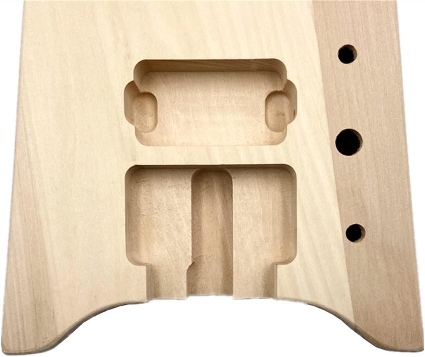 Unfinished DIY Electric Guitar Kit Basswood Body 2 Dual-Coil Pickups DIY Guitar Kit