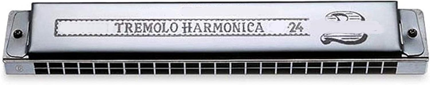 Harmonica 2 Timer Tremolo Harmonica 24 Holes Traditional Dual Notes Key C Harp Brass Reeds Musical Instruments