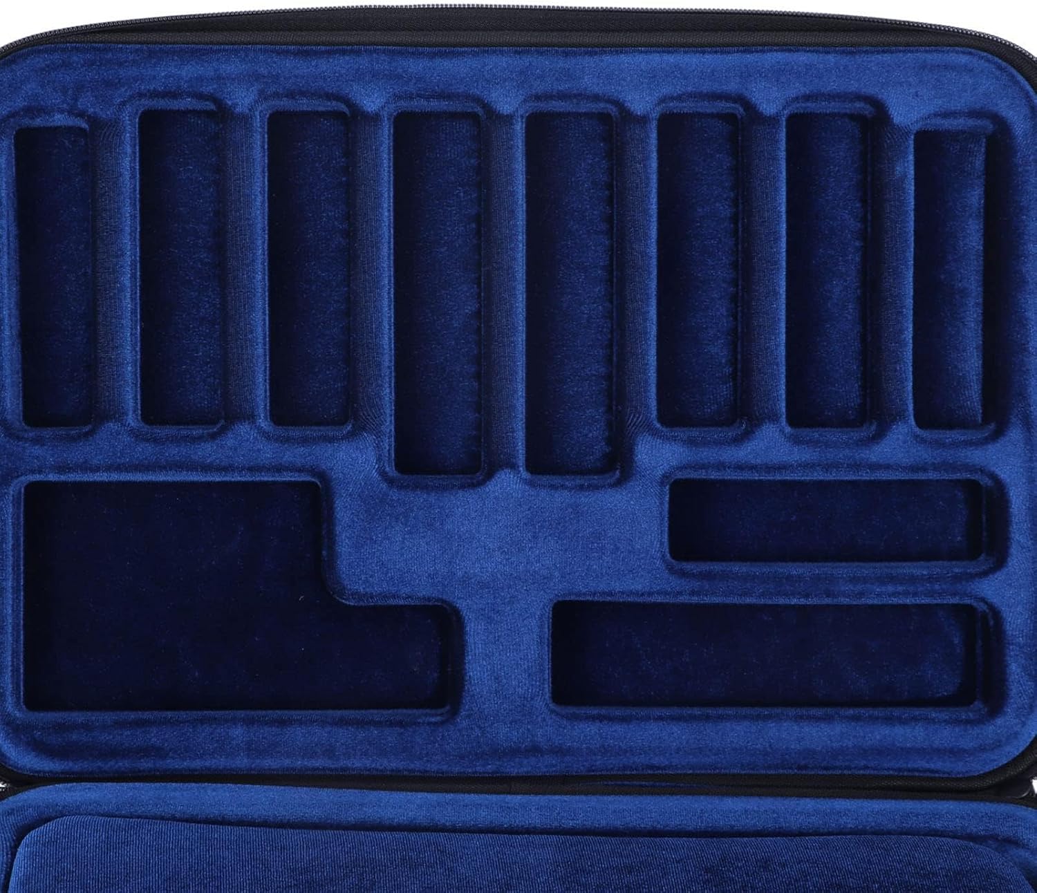 Universal Mouthpiece Storage Case for Saxophone/Alto Sax/Clarinet/Trumpet, Woodwind Instrument Soft Velvet Protection Holds 12 Trumpet Saxophone Mouthpiece Storage Case Clarinet Box Bag