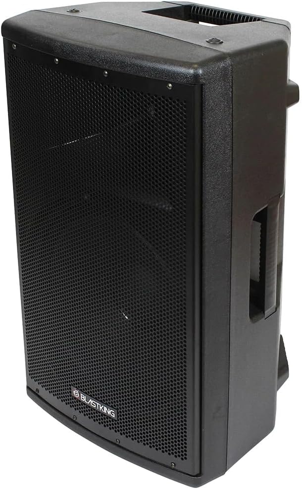 BLASTKING BDT15CMB2 15 inch 1000 Watts Active and Passive Speaker Box System w/Mic and Stand