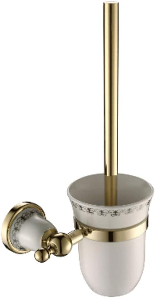 Toilet Brush Set with Holder, Cleaner and Base, Good Grip Strong Bristles - for a Completely Clean Bathroom