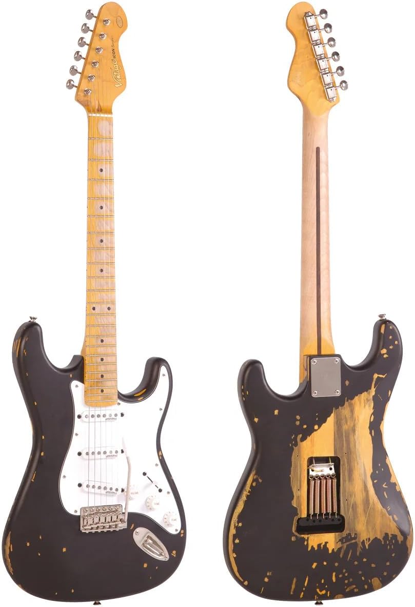 Vintage Guitars Icon V6 Electric Guitar - Black