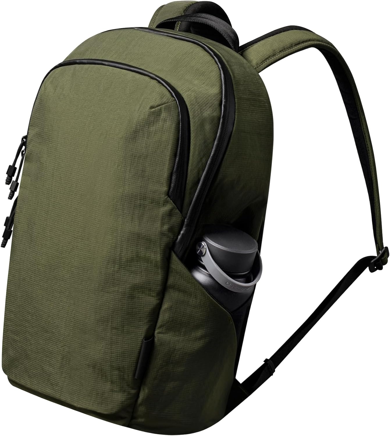 ALPAKA Bravo Backpack 23L - Laptop Backpack Fits 16 Inch Computers, Water Bottle Holders, Fleece Lined Protection, Business Commuter Bag, Weatherproof Green Axoflux Material
