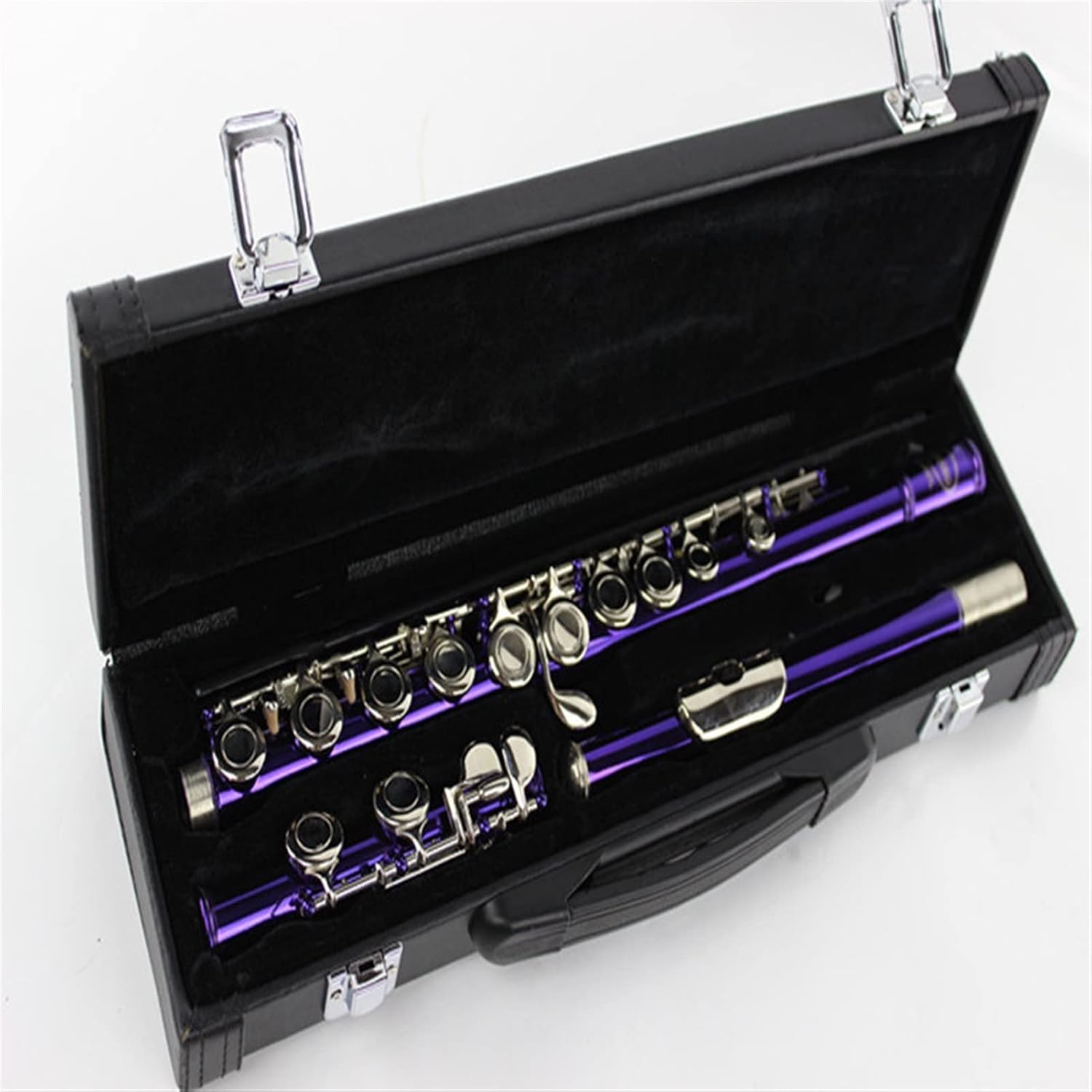 Flute Musical Instrument Wind Instrument Flute 16 Hole Closed Hole C Key Flute B Tail E Key Purple Lacquered Nickel Key Starter Flute