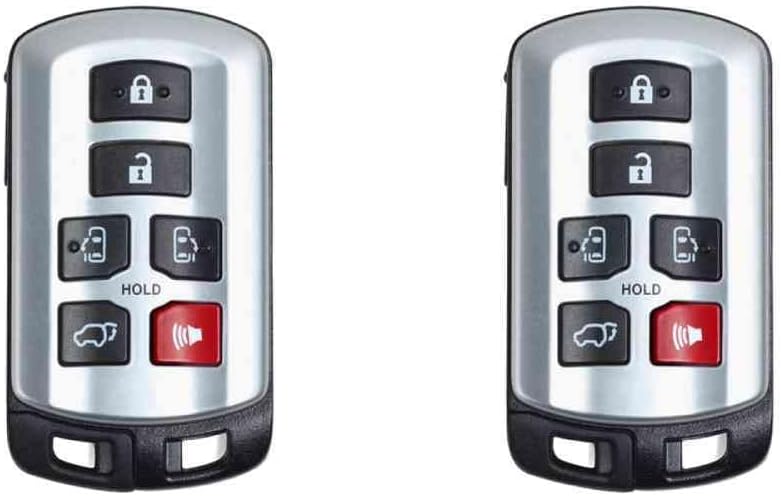 Replcament Smart Key Fob for Toyota Sienna 2012 FCC HYQ14ADR Part Number 89904-08010 8990408010 Pack of 2