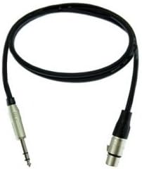 75ft XLR Female to 1/4in TRS Canare Star Quad Analog Patch Cable