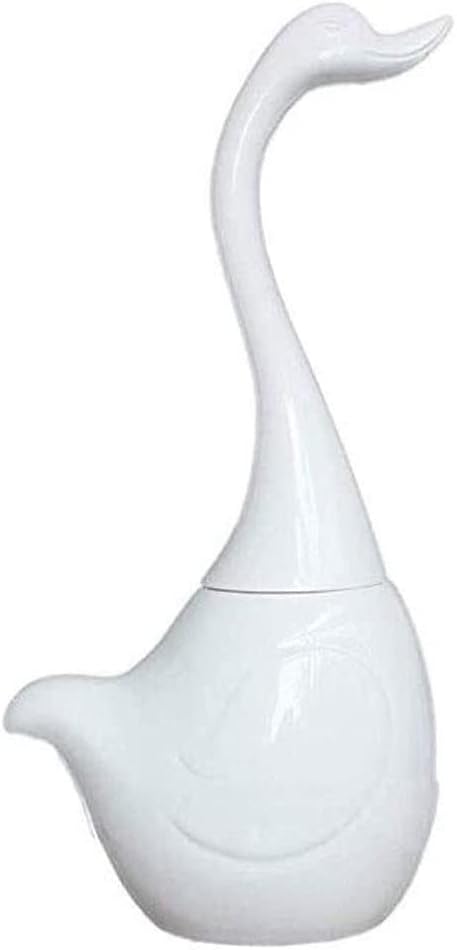 Toilet Brushes Toilet Brush and Holder Toilet Brush and Bracket Creative Swan Toilet Brush Set Bathroom Toilet Fully Enclosed Detachable Toilet Brush Toilet Brush Holder Toilet Brush with H