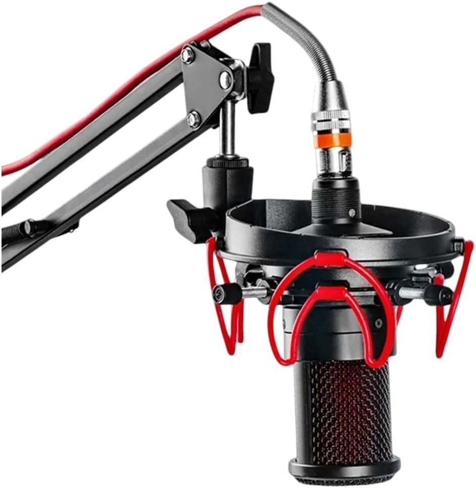 2X Compatible with Multiple Devices Microphone Shock Mount Adjustable Microphone Stand for All Microphones Size at 18Mm - 57Mm