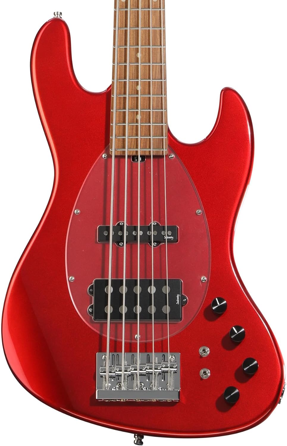 Sadowsky MetroExpress Vintage M/J 5-string Bass Guitar - Candy Apple Red, Morado Fingerboard
