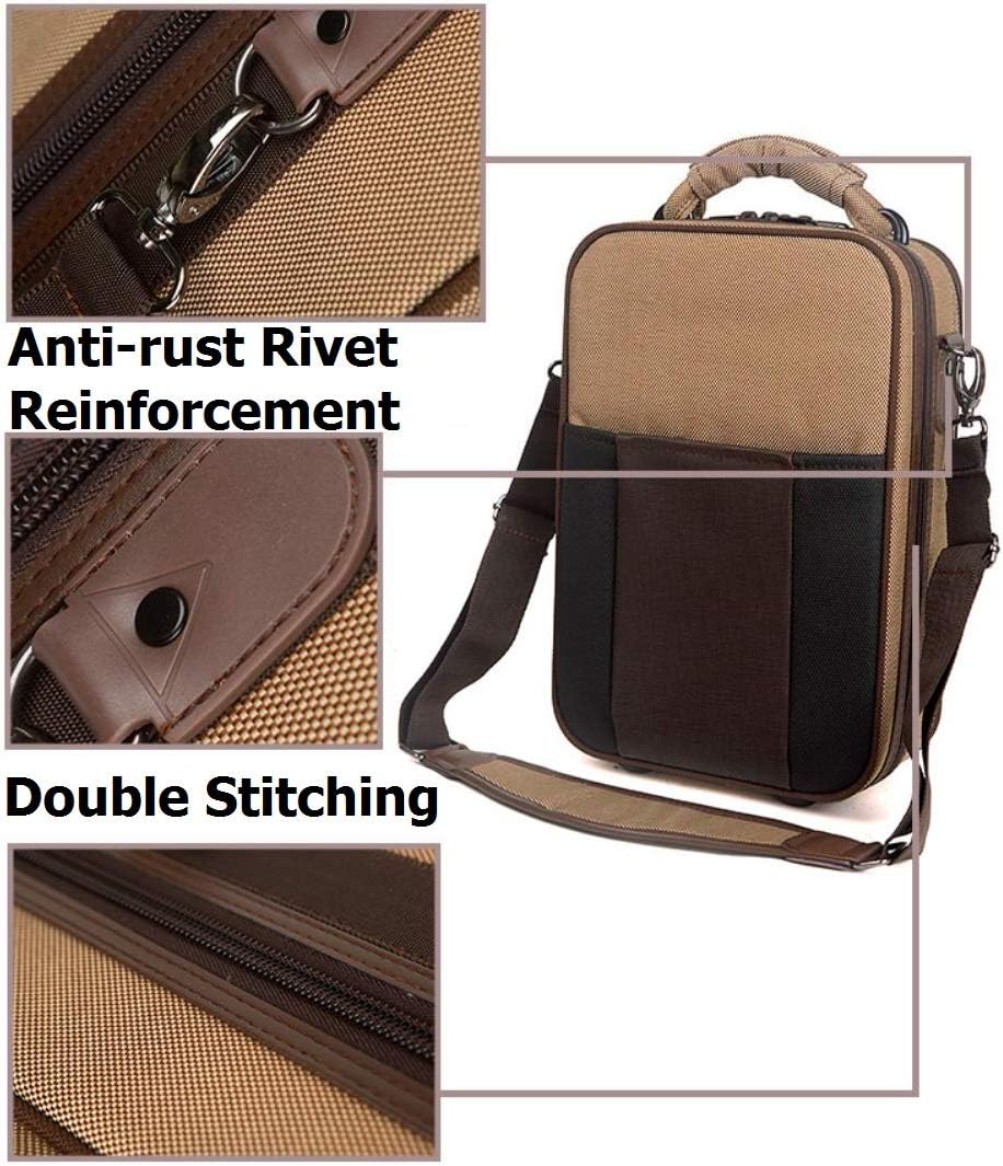 Portable OBOE Bag Waterproof Moisture-proof Double Shoulder Straps Oboe Case Fall-proof Woodwind Instrument Box Single Pack Standard Size Anti-scratch Oboe Cover (Brown Color)
