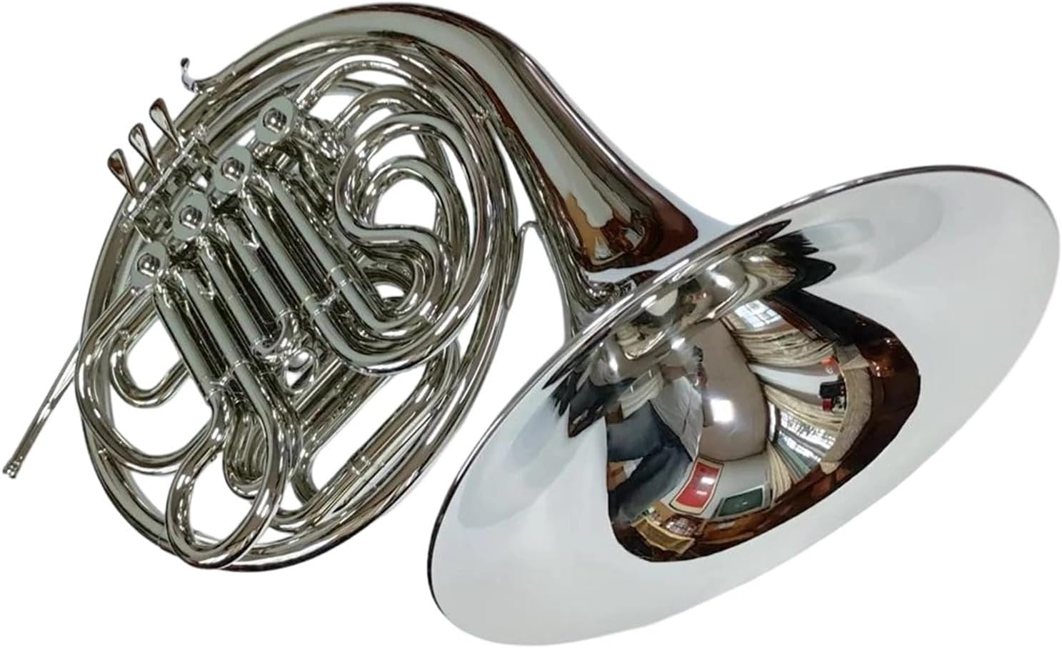 4 Key French Horn Nickel Plated 4 Key Double Row French Horn Instrument