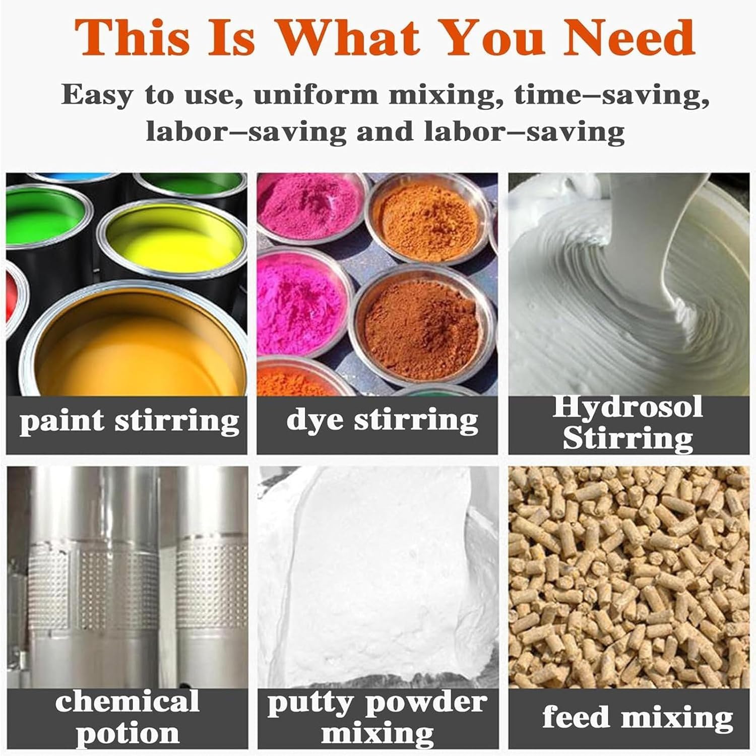 IBC Air Agitator, Pneumatic 1 Ton Tank Mixer Machine, IBC Air Agitator with Folding Propeller and Support Hanger - for Viscous Liquid Ink Dissolver Agitation,H003,H006