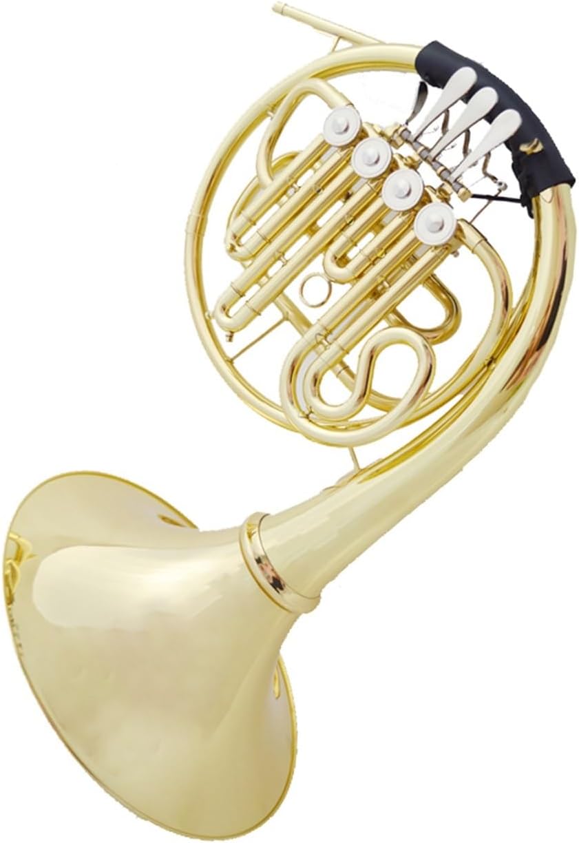 4 Key French Horn Single Row French Horn In B Flat Key For Beginners To Play Four Keys(Four buttons)