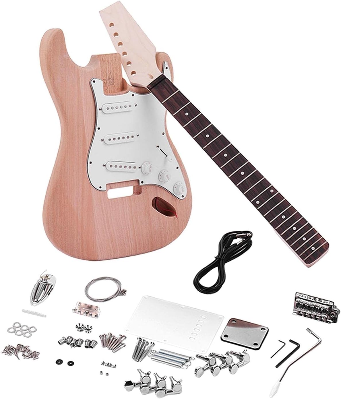 DIY Electric Guitar Kit Unfinished Electric Guitar Kit Music Instruments for ST Style Electric Guitar