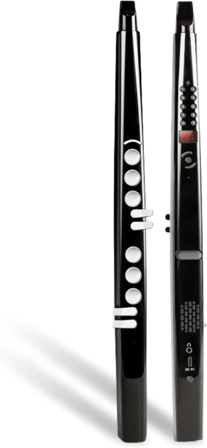 Electronic Saxophone - 13 Types of Instrumens Universal Wind Instrument, Portable Electric Blowpipe with Rise & Fall Button for Perfessional Practice