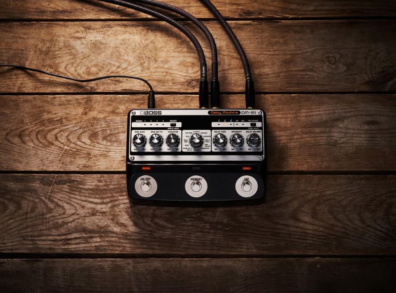 BOSS DM-101 Delay Machine | Ultimate Analog Delay Pedal with Advanced Technology | Warm, Saturated and Highly Musical Sound | 12 Different Modes | Stereo Operation | 127 User Memories
