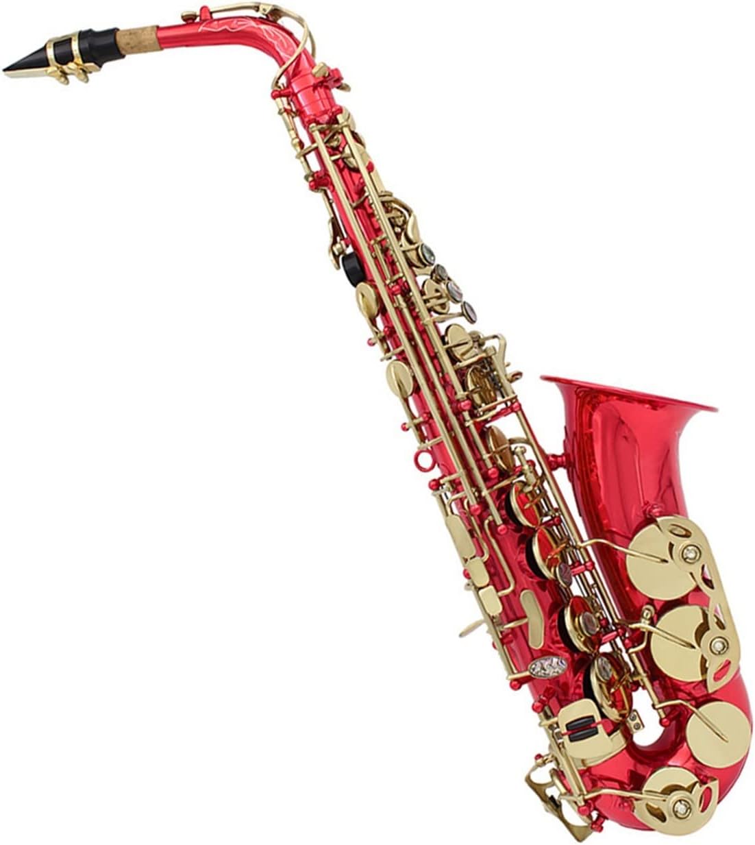 EB Alto Saxophone Brass Colorful Lacquered E Flat Woodwind Instrument with Case Beginner Saxophone