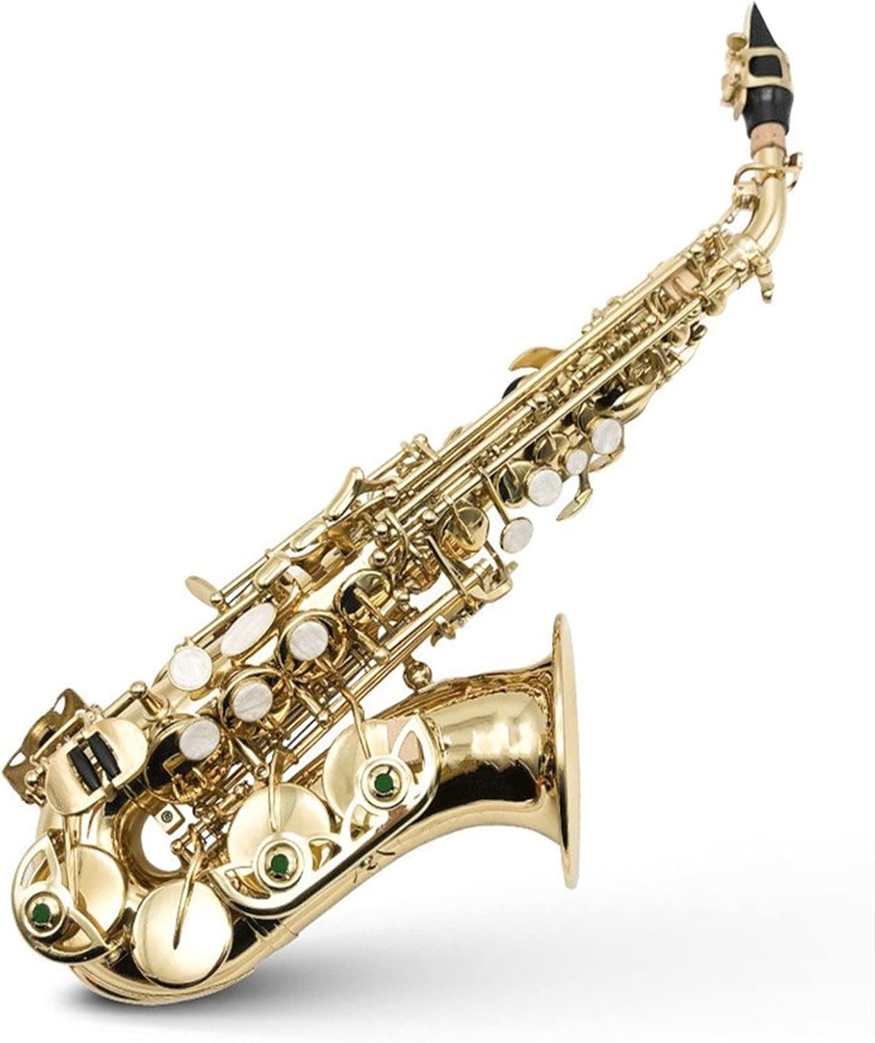 KESHUO B Flat Saxophone Elbow Saxophone Western Wind Instrument Beginner Professional Playing Brass Sax Beginners Kit