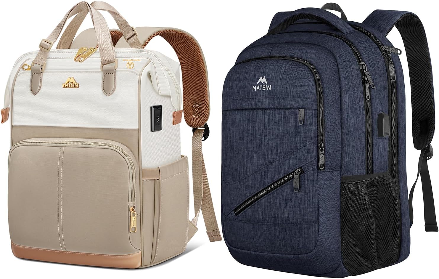 MATEIN 17 inch Laptop Backpack, Large College Bag Carry On, 15.6 Inch Commute Work Backpack with Theftproof Zippers & RFID Pocket