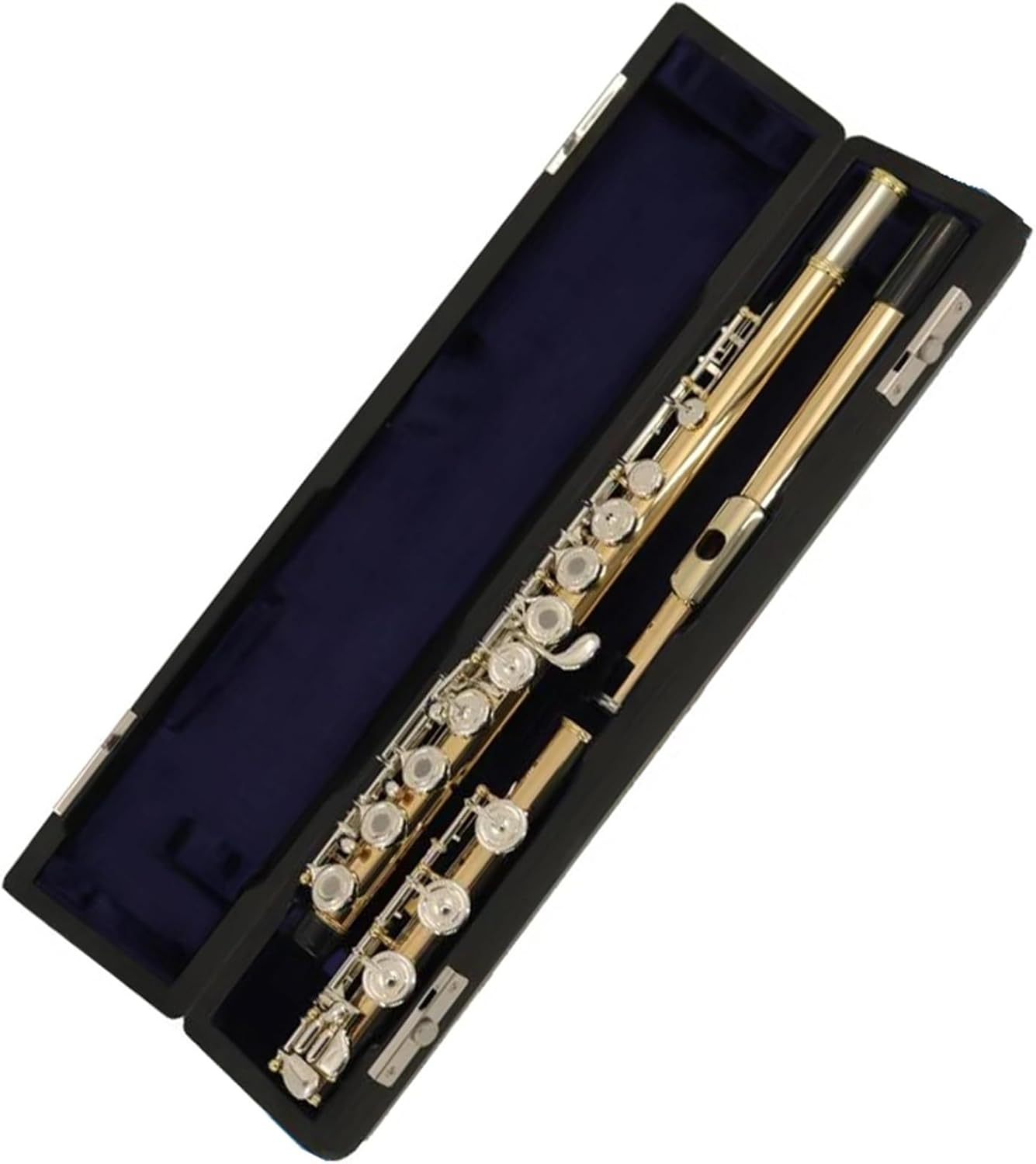 Flute Set French Silver-Plated 17-Hole Gold-Copper Alloy Material C-Key Woodwind Instrument