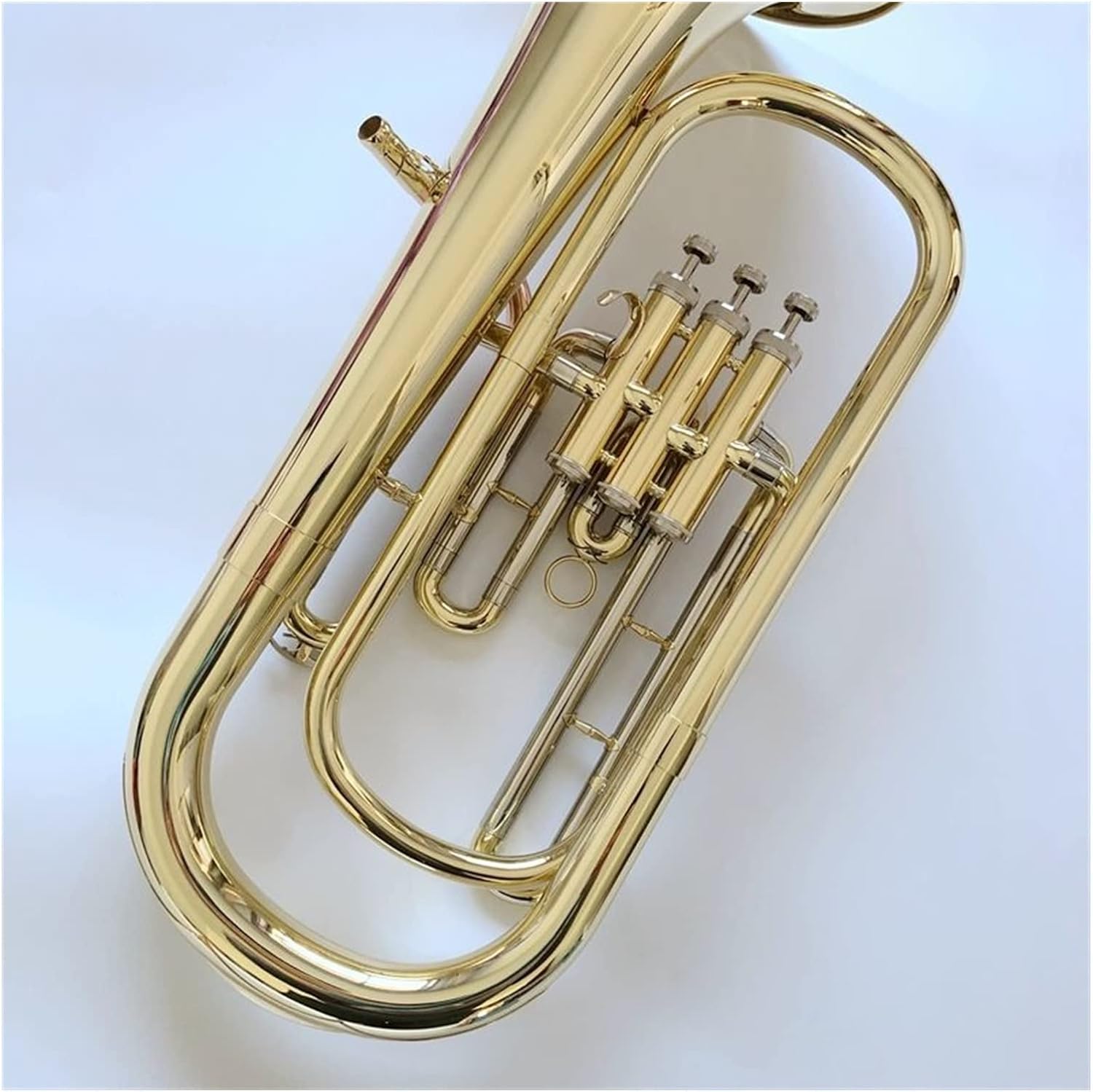 Brass Gold-Plated B-Flat Professional Instrument Trumpet Horn Beginner Trumpet
