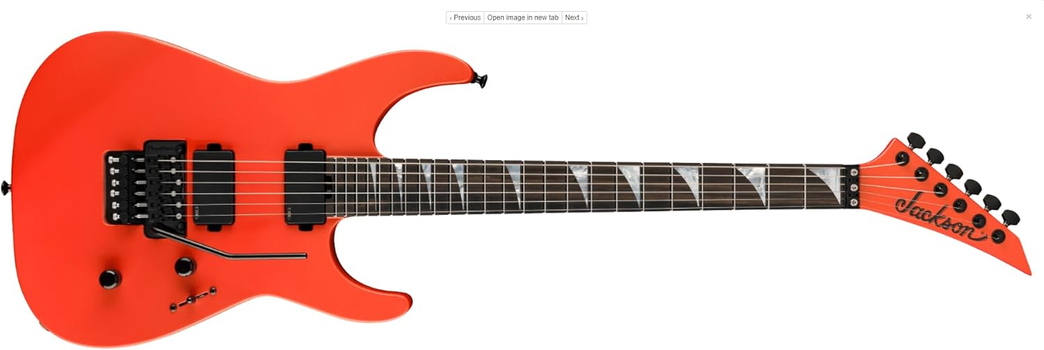 Jackson American Series Soloist Solidbody Electric Guitar - Lambo Orange