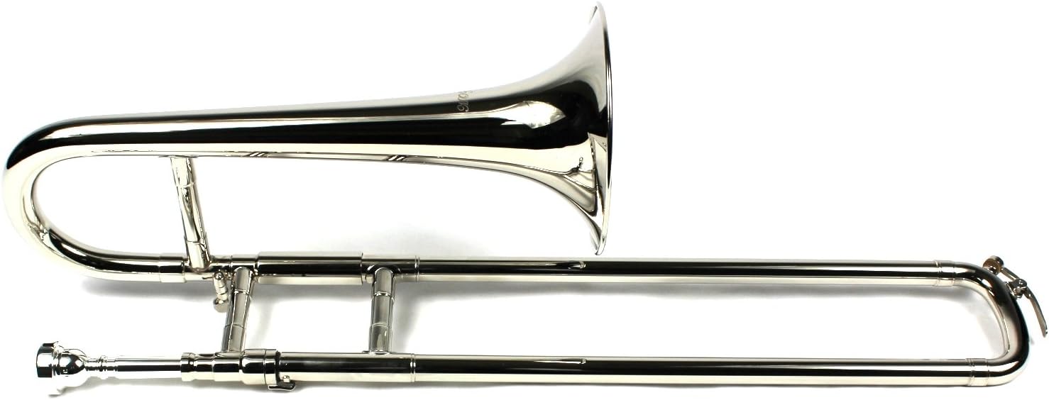 Diginex Nickel Plated Mini Bb Trombone with Case and Mouthpiece
