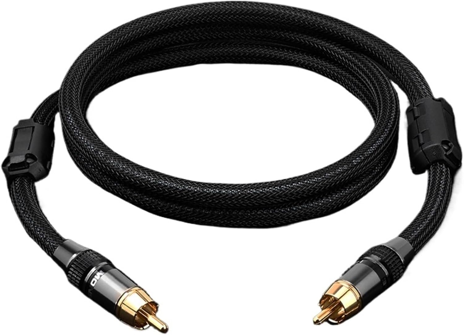 HiFi RCA Coaxial Cable Professional Stereo Audio Cable Hi-end 6N OFC RCA Male to Male Connector for Amplifier Speaker CD(5m)