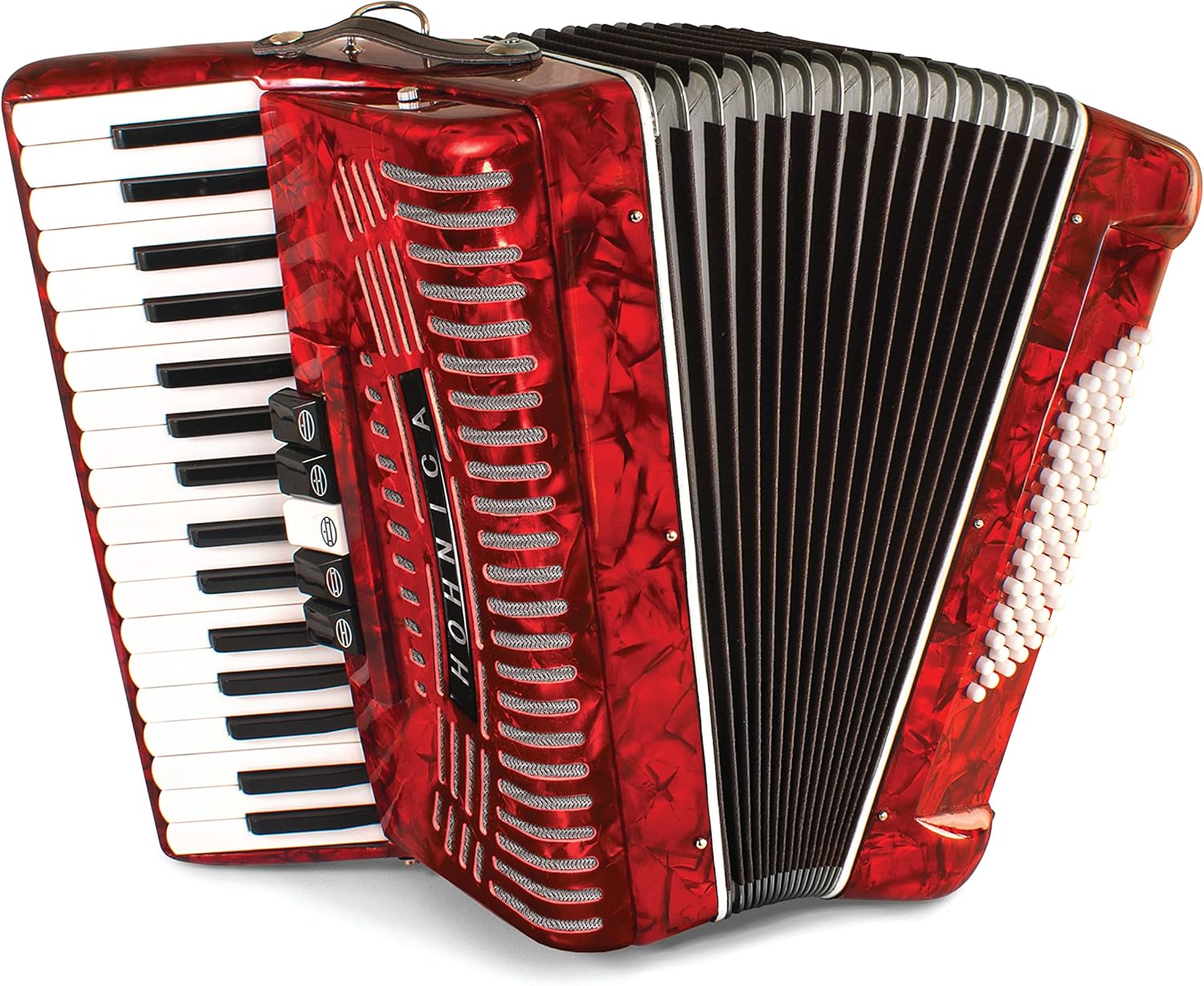 Hohner Accordions Hohnica 1305-RED 34-Key Entry-Level Piano Accordion (Red)