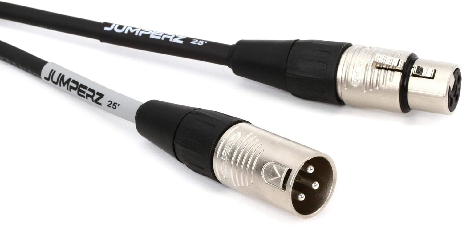 JUMPERZ JBM Blue Line Microphone Cable - 25 Foot