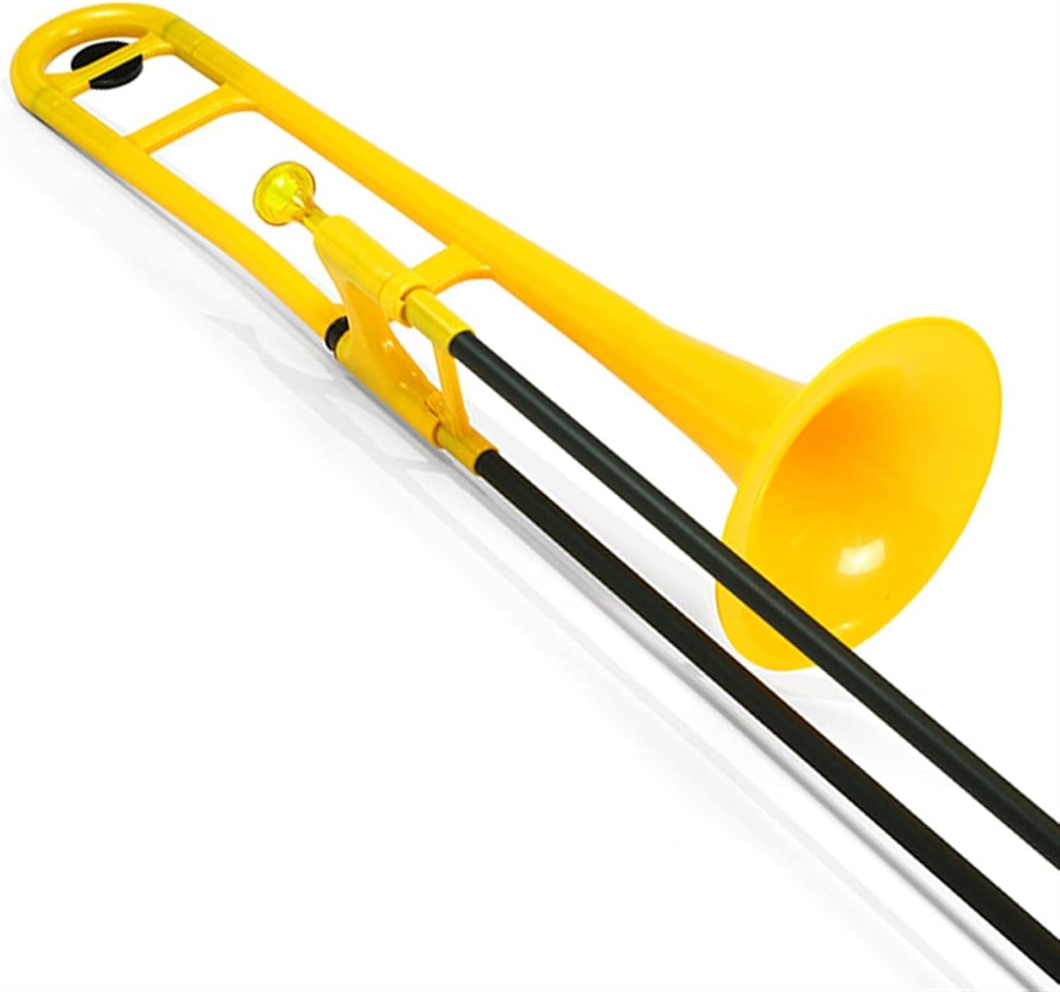 TSTS Plastic Trombone Brass Instrument in B Flat is Suitable for Beginners to Test and Perform Beginner Trombone (Color : Yellow)