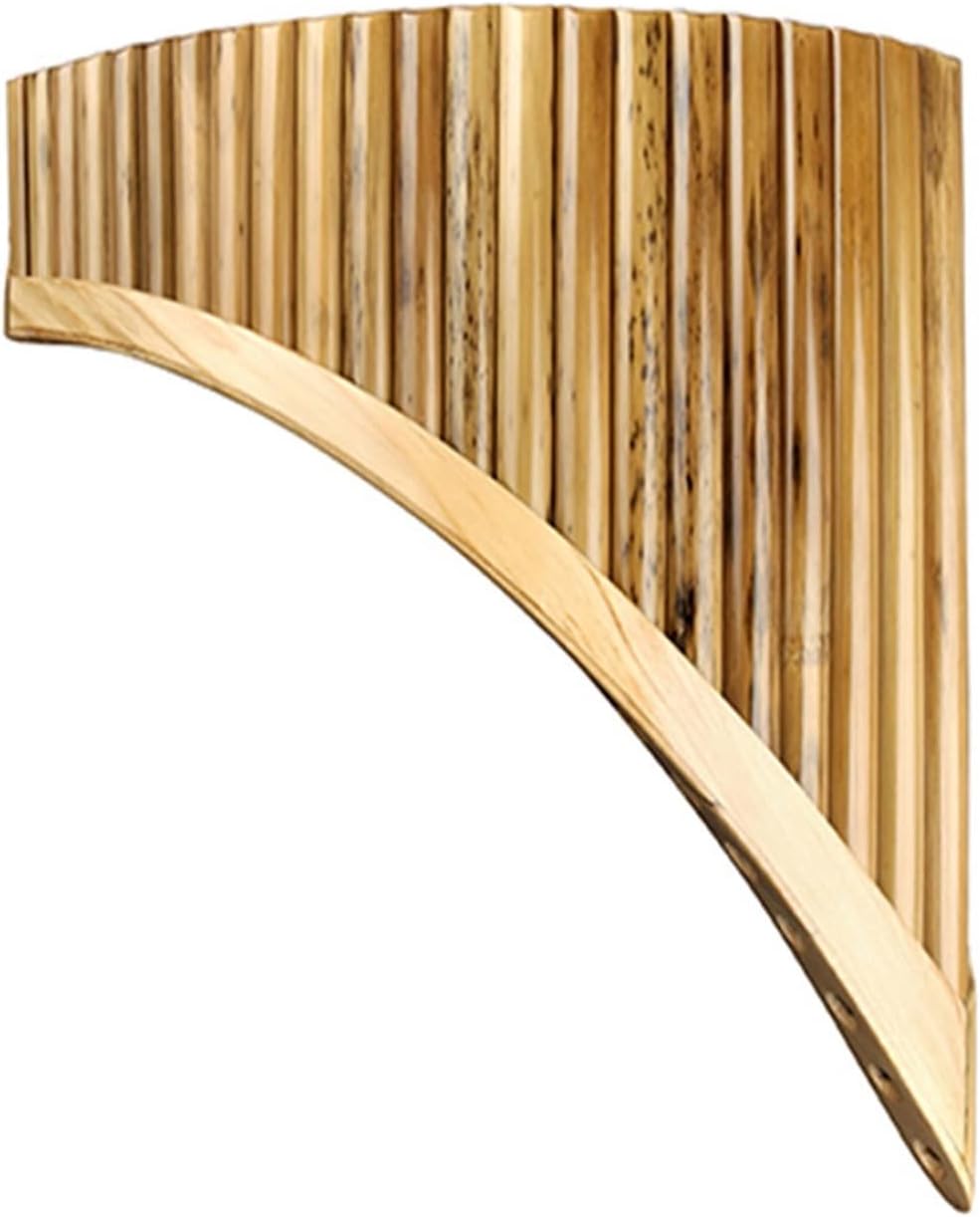 PanPipes Woodwind Instrument 22 Pipes Pan Flute C Key Spotted Bamboo Musical Instruments Woodwind Instrument Handmade Pan Pipes (Color : Left Hand)