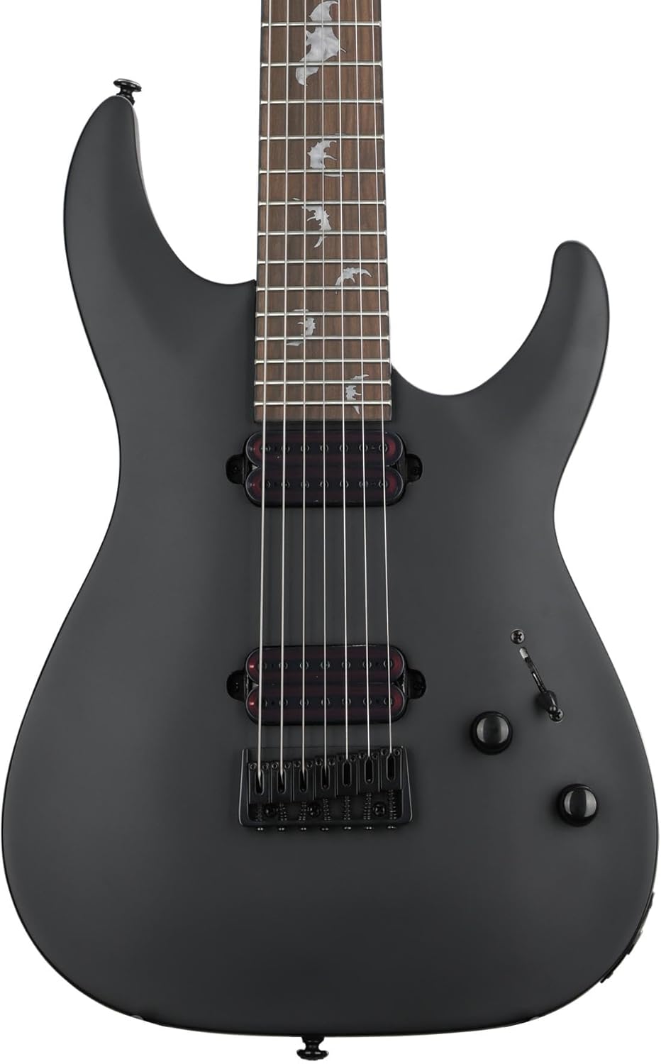 Schecter Damien-7 SBK Electric Guitar - Satin Black
