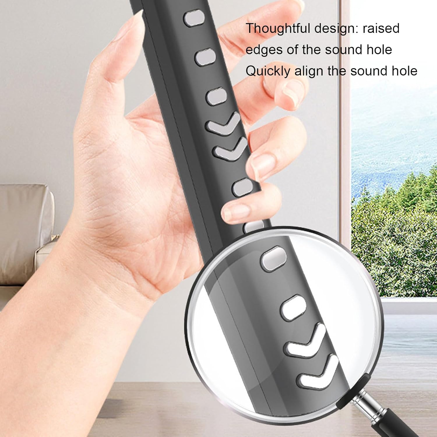 10 Timbre Mini Portable Rechargeable Detachable Digital Wind Instrument with Speaker Output for Windows Connectivity