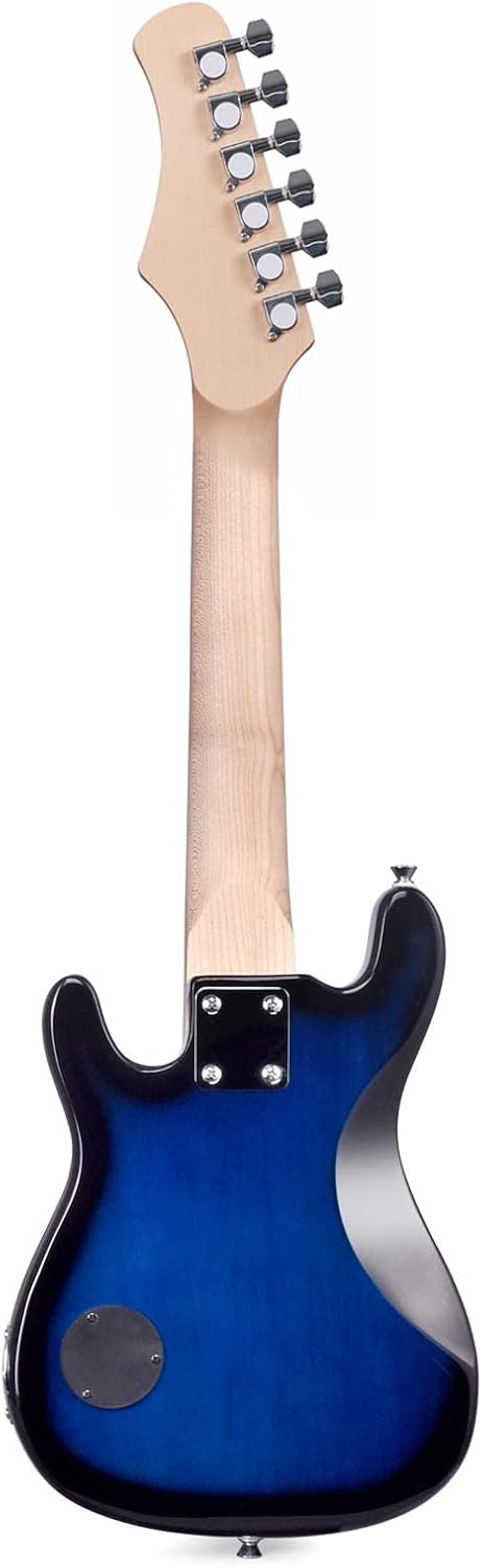 WINZZ EGM100 30 Inches Real Kids Electric Guitar with Beginner Kit, Right Handed, Blueburst