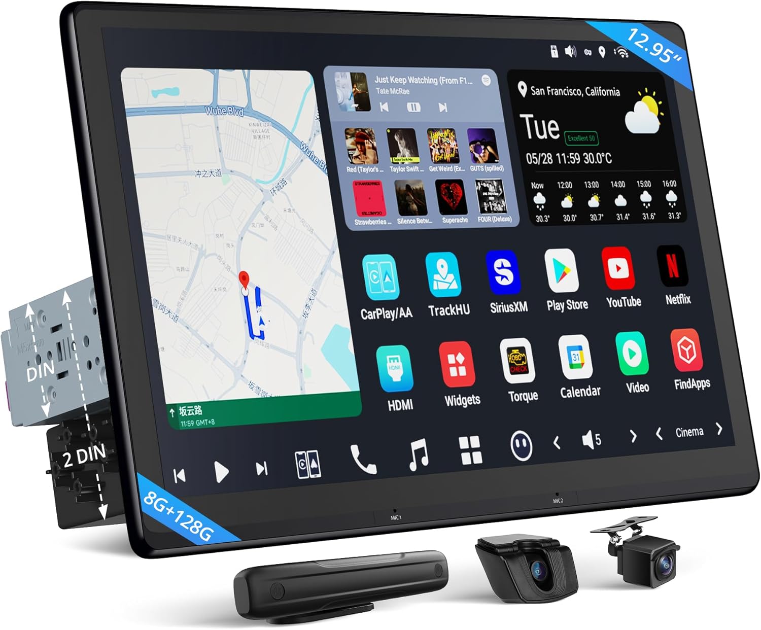 Single/Double DIN Car Stereo - 12.95