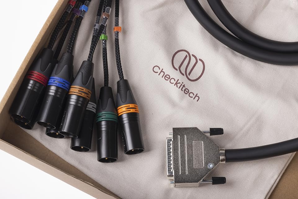 Grafity G1903 AMP DB25 Male to XLR Male 8-Channel Cable -2 Foot