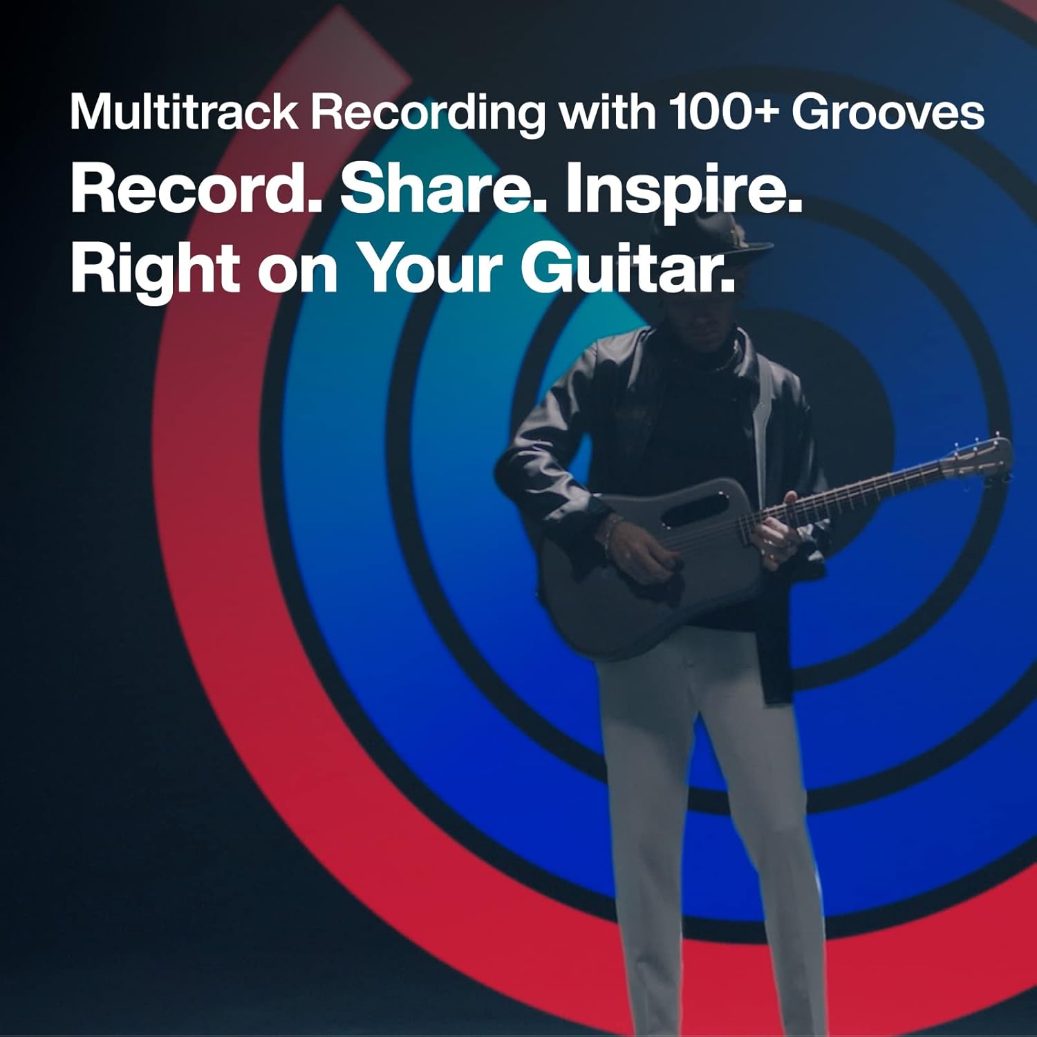 Lava Music Lava ME 3 38” Smart Guitar in Blue w/Space Bag