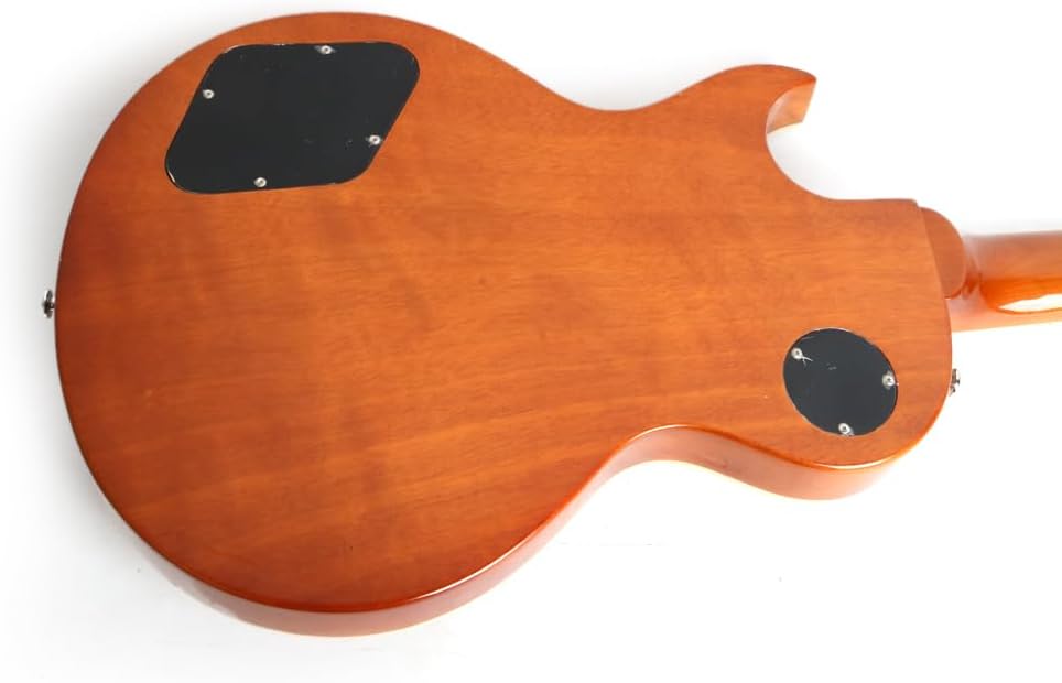 Fojill Solid Body Full Size 39 Inch LP Electric Guitar Roasted Canadian Maple Neck Fretboard Mahogany Body Stainless Frets