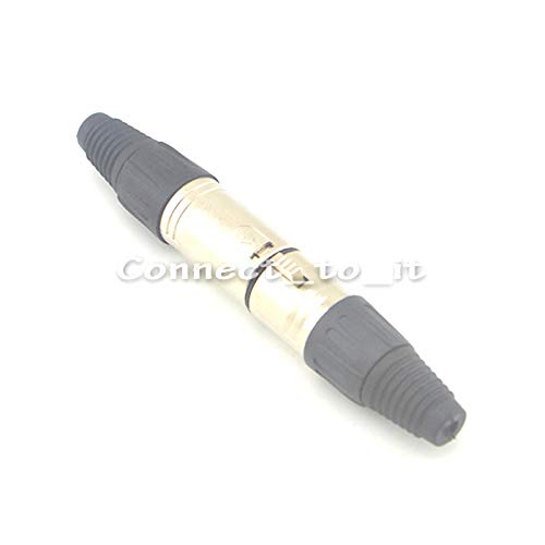 50 Pieces XLR Jack Audio Cable Connector Microphone 5pin Jack Female Adapter + XLR 5pin Male Audio Microphone Connector Adapter