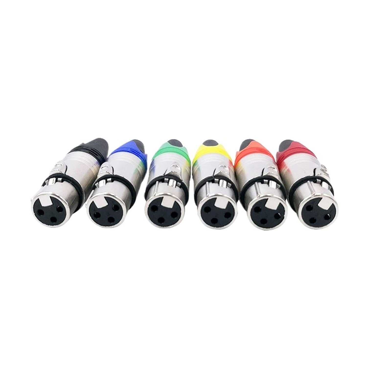 XLR Connector 3pin Audio Plug Microphone Plug Speaker Connector Male & Female Colour mic(Green male20PCS)